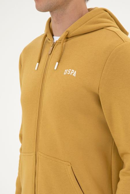 Erkek Regular Fit Hardal Şardonlu Örme Hırka