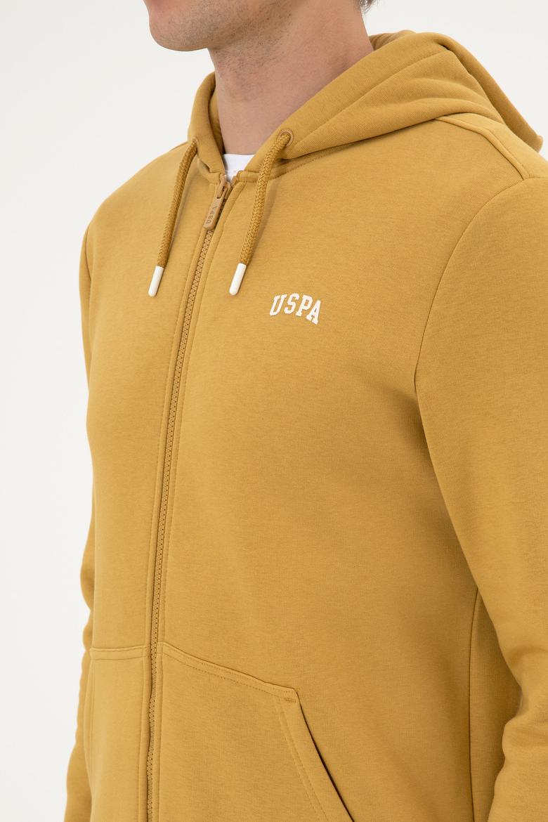 Erkek Regular Fit Hardal Şardonlu Örme Hırka - 50313755153