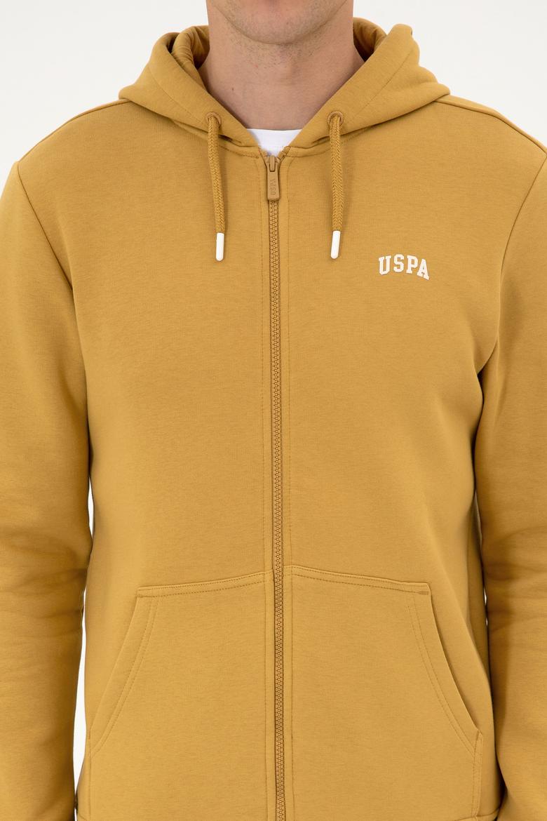 Erkek Regular Fit Hardal Şardonlu Örme Hırka - 50313755153