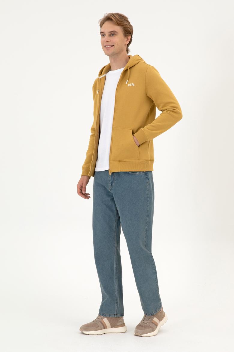 Erkek Regular Fit Hardal Şardonlu Örme Hırka - 50313755153