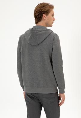 Erkek Regular Fit Antrasit Melanj Şardonlu Örme Hırka - 50313755013