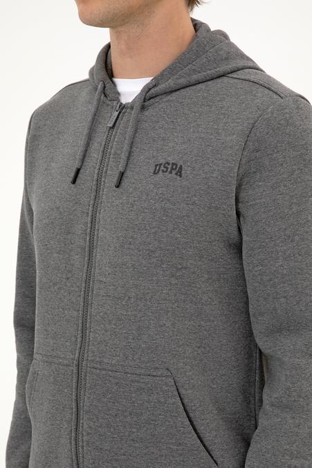 Erkek Regular Fit Antrasit Melanj Şardonlu Örme Hırka