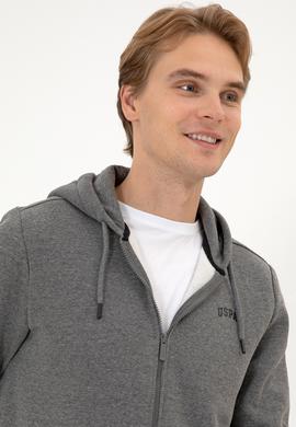 Erkek Regular Fit Antrasit Melanj Şardonlu Örme Hırka - 50313755013