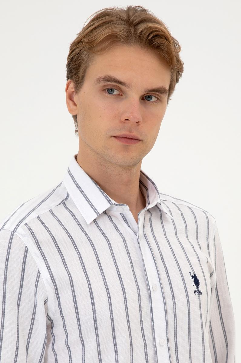 Erkek Beyaz Uzun Kollu Gömlek