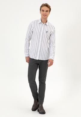 Erkek Beyaz Uzun Kollu Gömlek - 50316563014