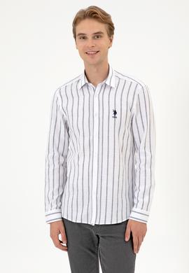 Erkek Beyaz Uzun Kollu Gömlek - 50316563014
