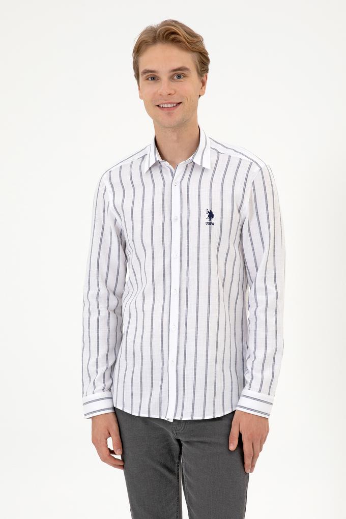 Erkek Beyaz Uzun Kollu Gömlek