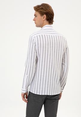 Erkek Beyaz Uzun Kollu Gömlek - 50316563014
