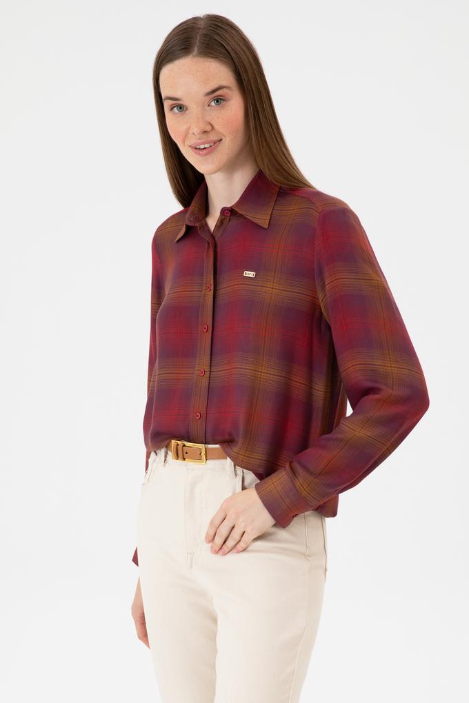 Kadın Pembe Uzun Kollu Gömlek