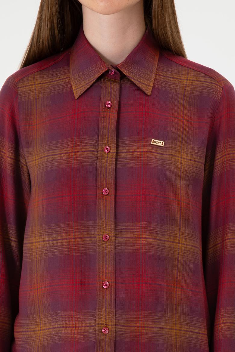 Kadın Pembe Uzun Kollu Gömlek - 50309035012