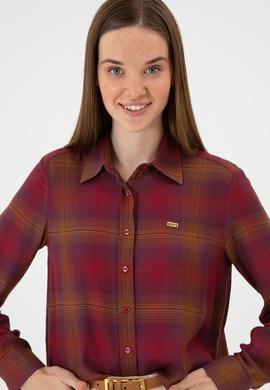 Kadın Pembe Uzun Kollu Gömlek - 50309035012