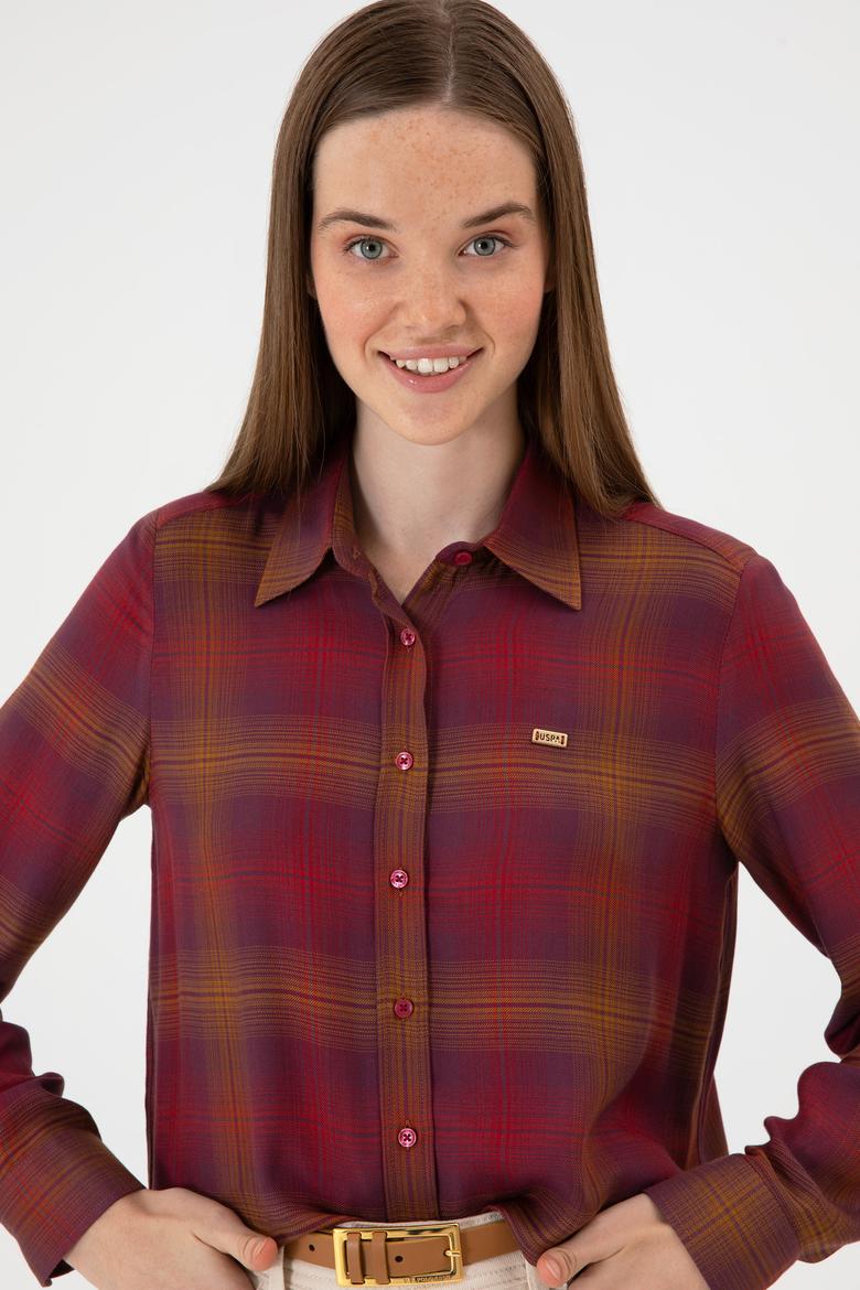 Kadın Pembe Uzun Kollu Gömlek - 50309035012