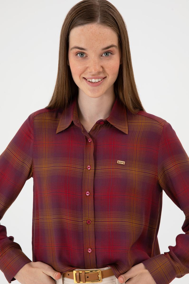 Kadın Pembe Uzun Kollu Gömlek