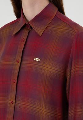 Kadın Pembe Uzun Kollu Gömlek - 50309035012