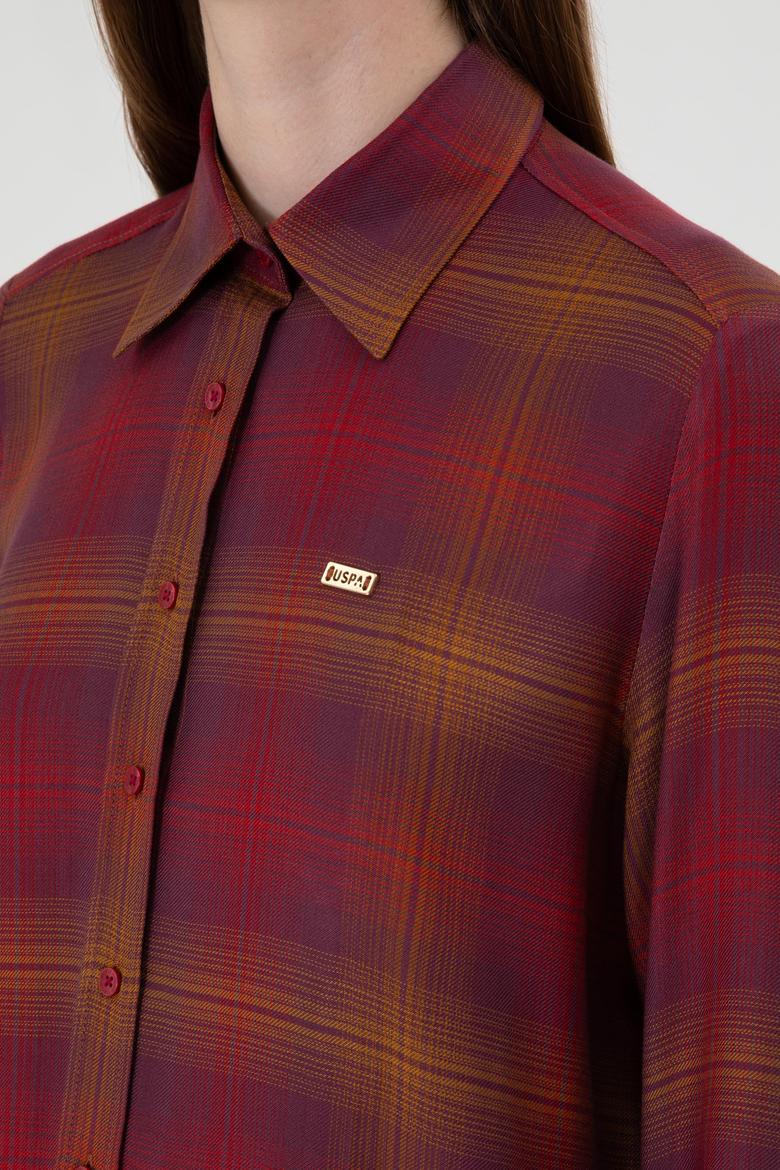 Kadın Pembe Uzun Kollu Gömlek - 50309035012