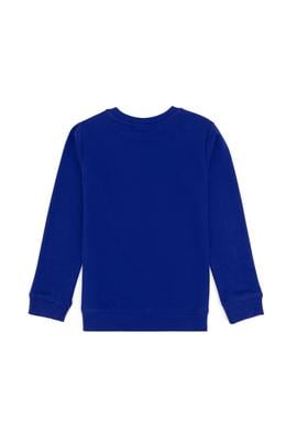 Erkek Çocuk Mor Bisiklet Yaka Basic Sweatshirt - 50313979013