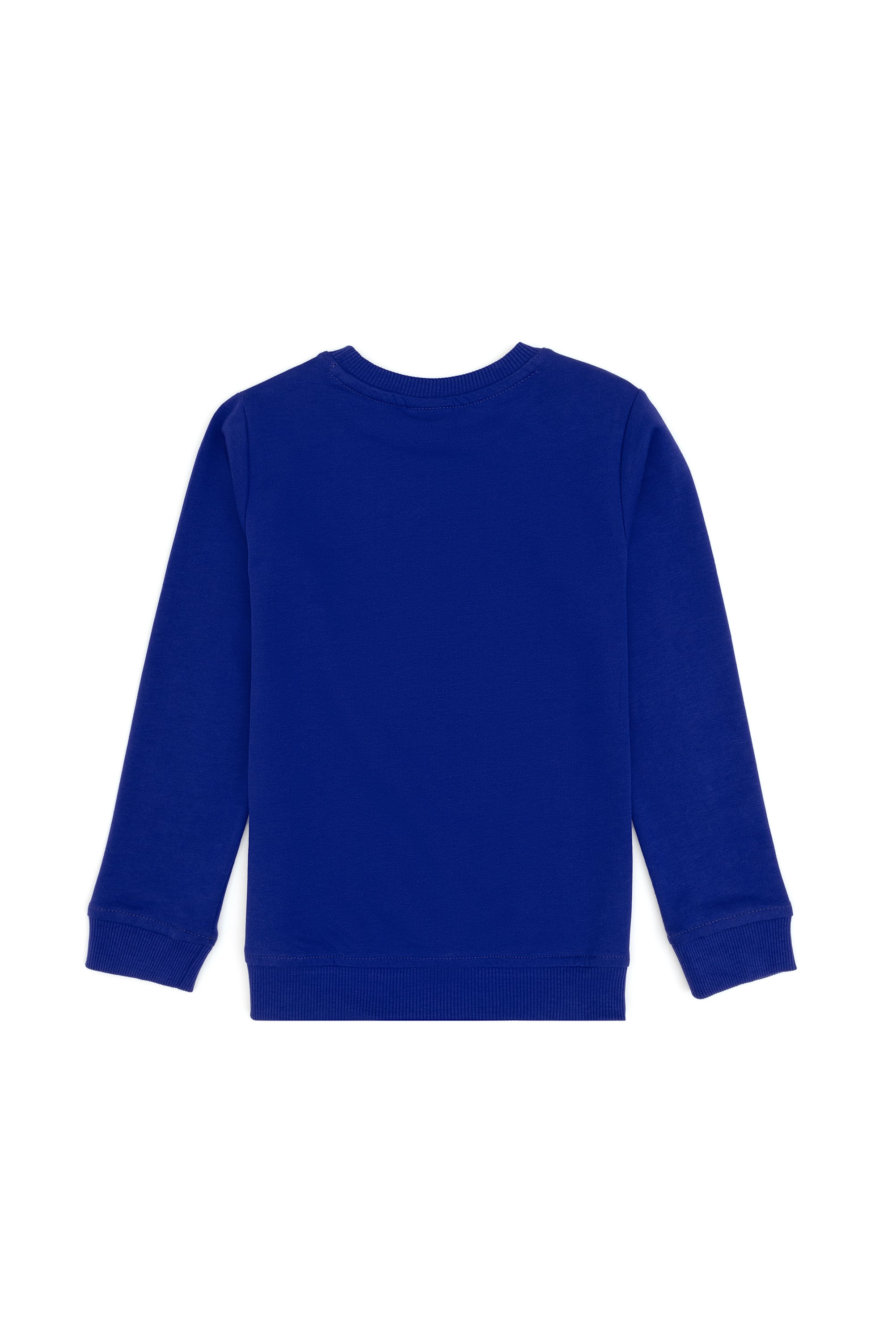 Erkek Çocuk Mor Bisiklet Yaka Basic Sweatshirt