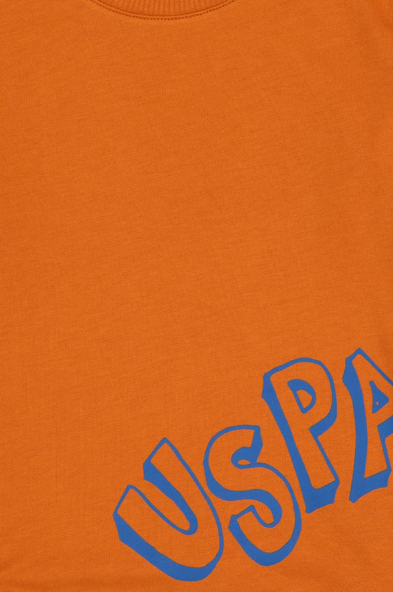 Erkek Çocuk Bakır Bisiklet Yaka Basic Sweatshirt