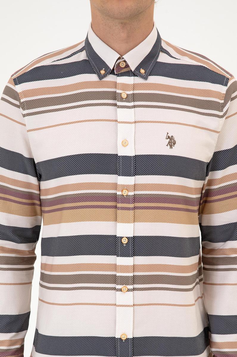 Erkek Camel Uzun Kollu Gömlek