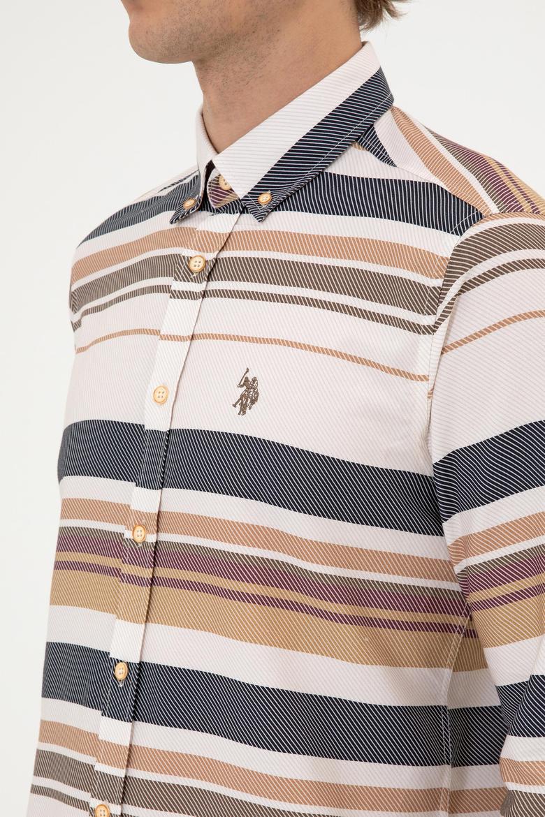 Erkek Camel Uzun Kollu Gömlek - 50316666006