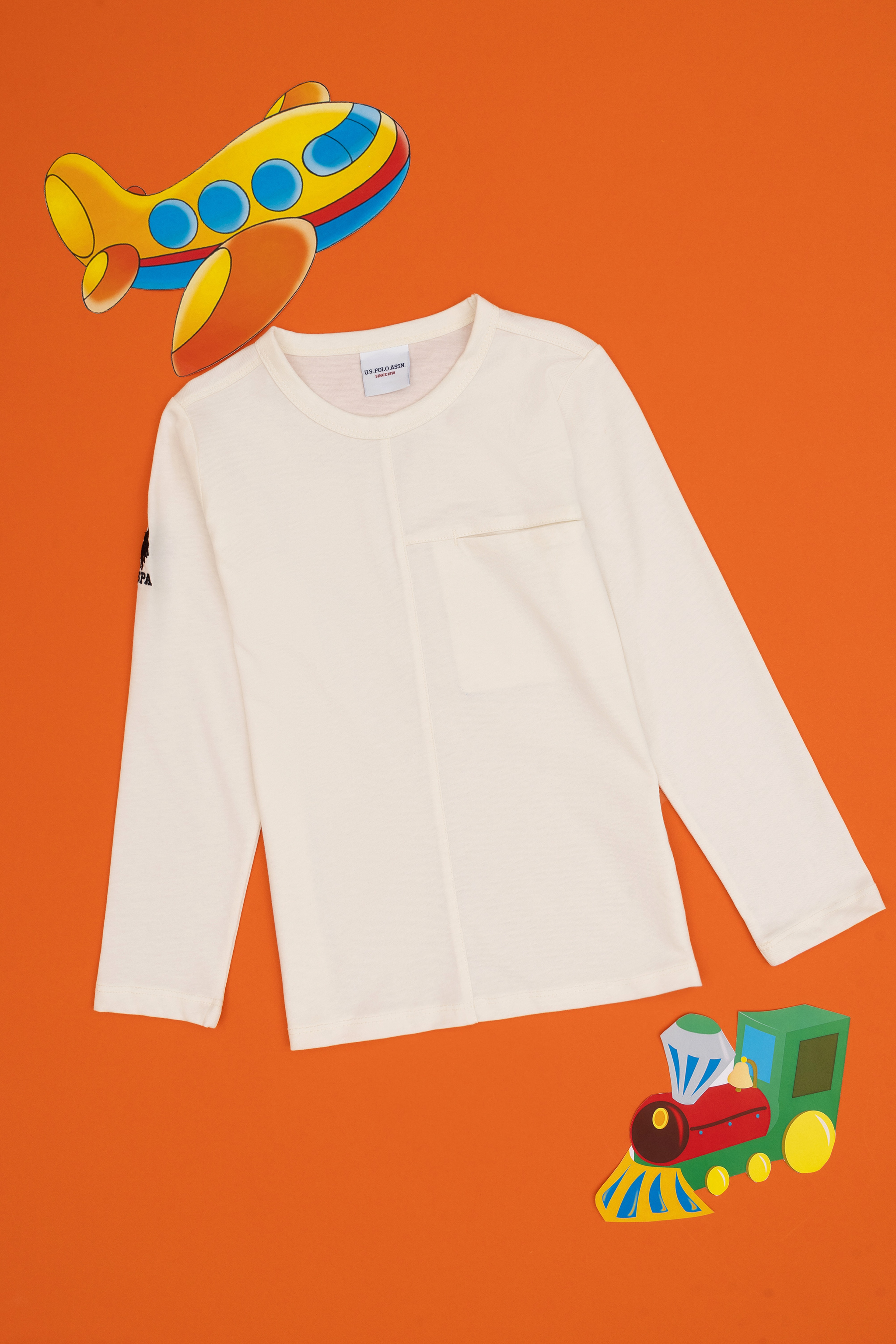 Erkek Çocuk İnci Bisiklet Yaka Sweatshirt