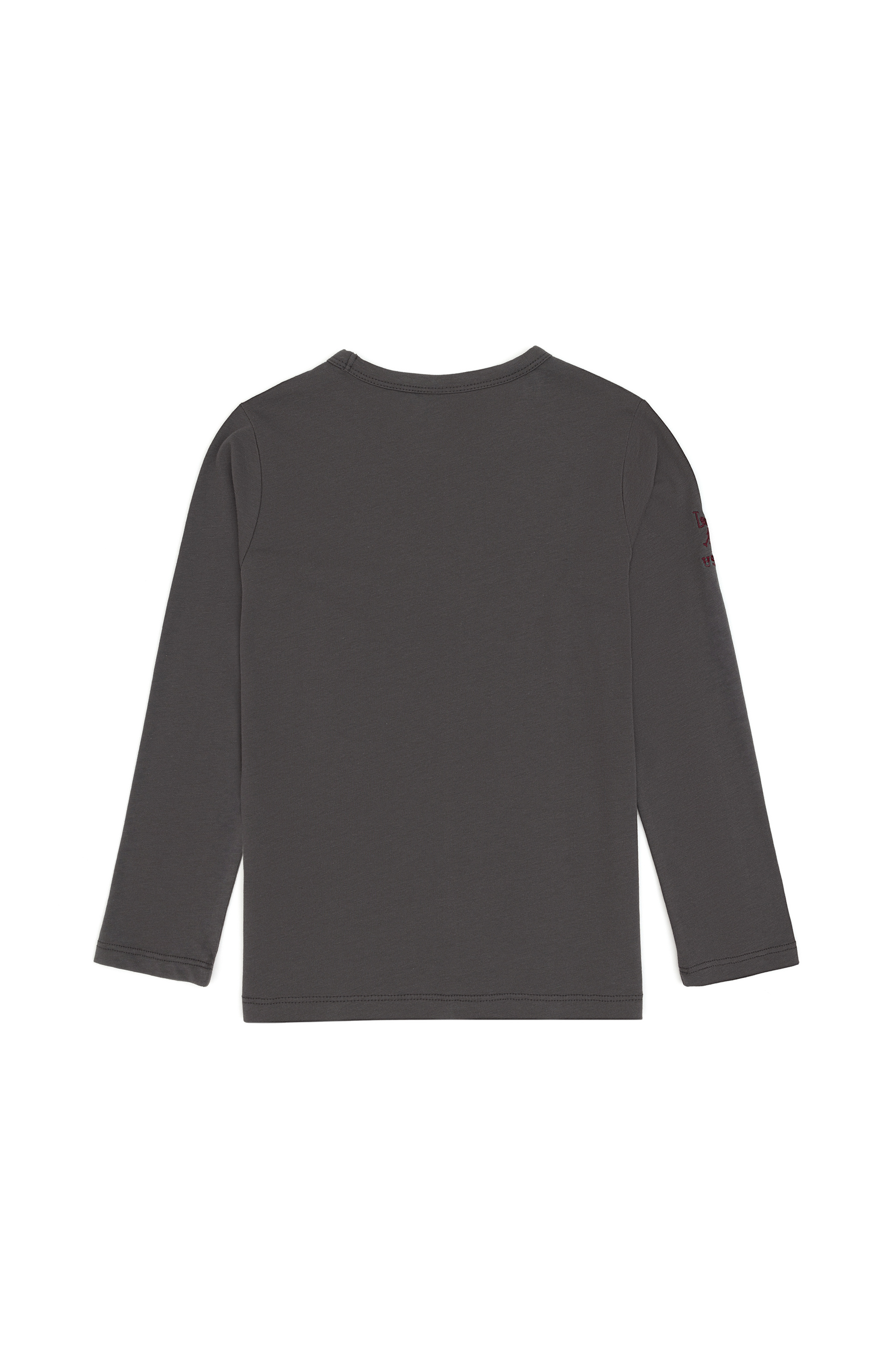 Erkek Çocuk Gri Bisiklet Yaka Sweatshirt - Image 4