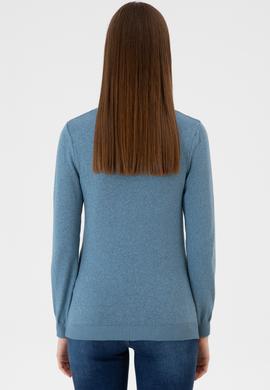 Kadın Koyu Mavi V Yaka Basic Kazak - 50313590081