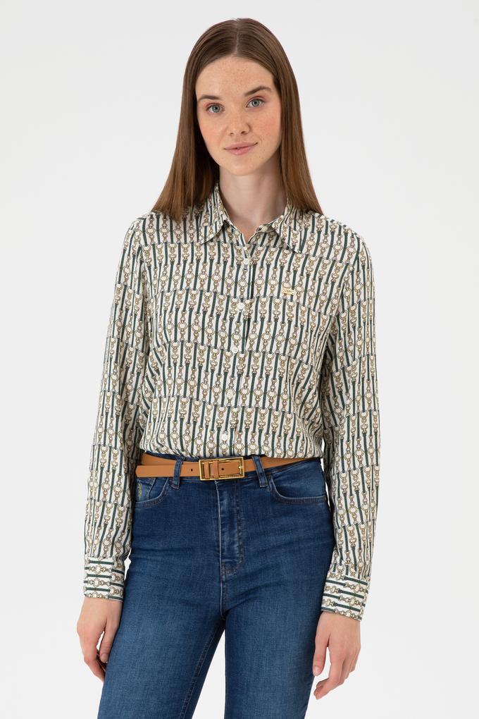 Kadın Beyaz Uzun Kollu Gömlek