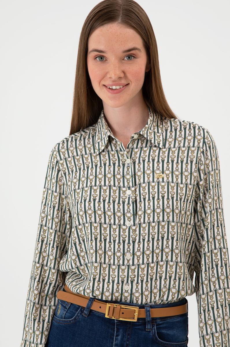 Kadın Beyaz Uzun Kollu Gömlek