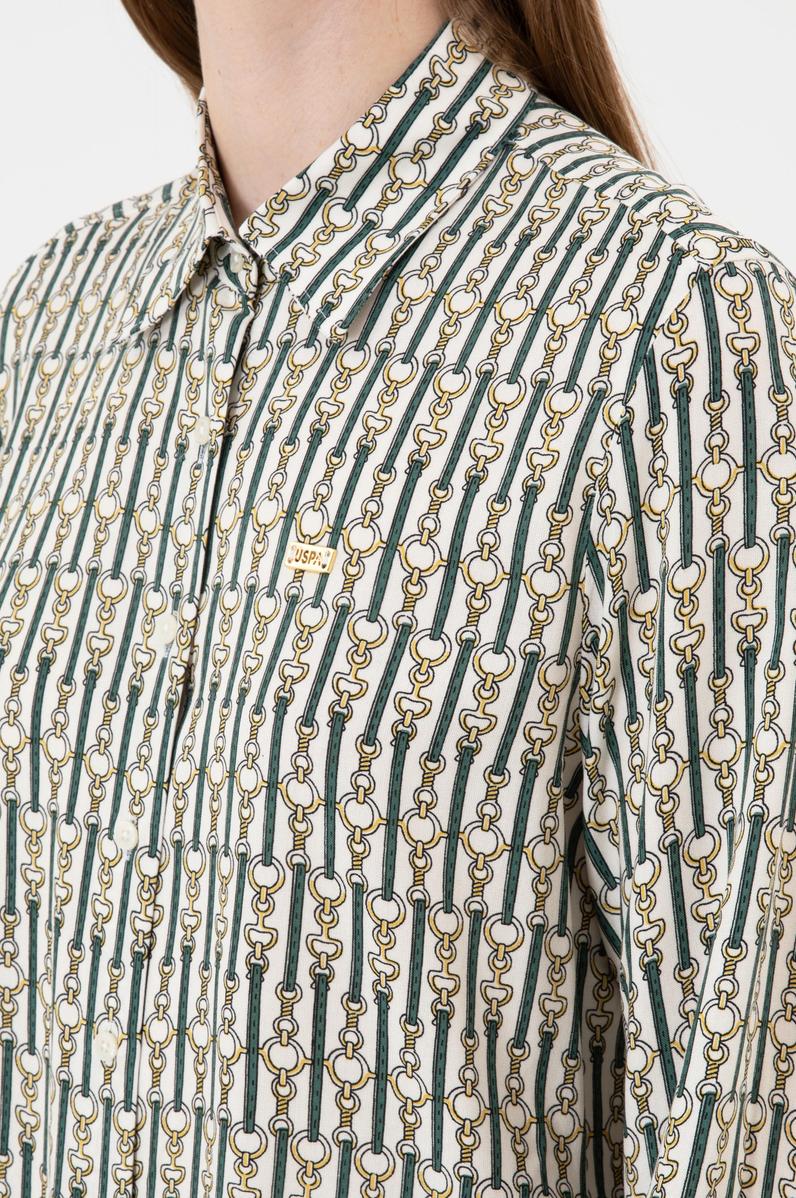 Kadın Beyaz Uzun Kollu Gömlek