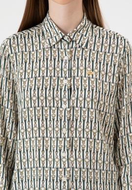 Kadın Beyaz Uzun Kollu Gömlek - 50316381010