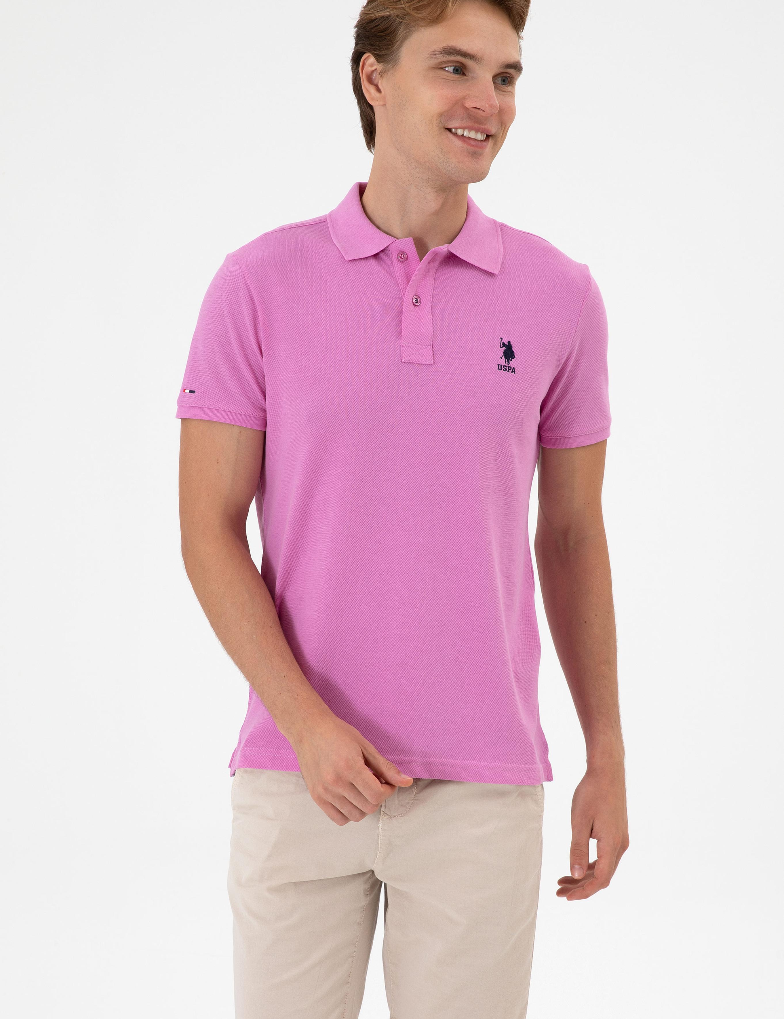 پولوشرت آستین کوتاه اندامی یقه پیراهنی مردانه یو اس پولو | U.S. Polo Assn. - تصویر 3