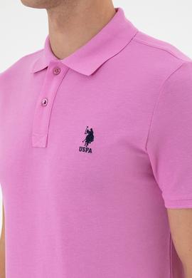 Erkek Fuşya Basic Tişört - 50298041311