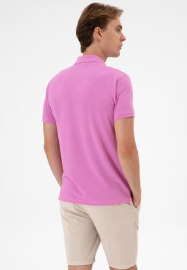 Erkek Fuşya Basic Tişört - 50298041311