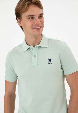 Erkek Su Yeşili Basic Tişört - 50298041291