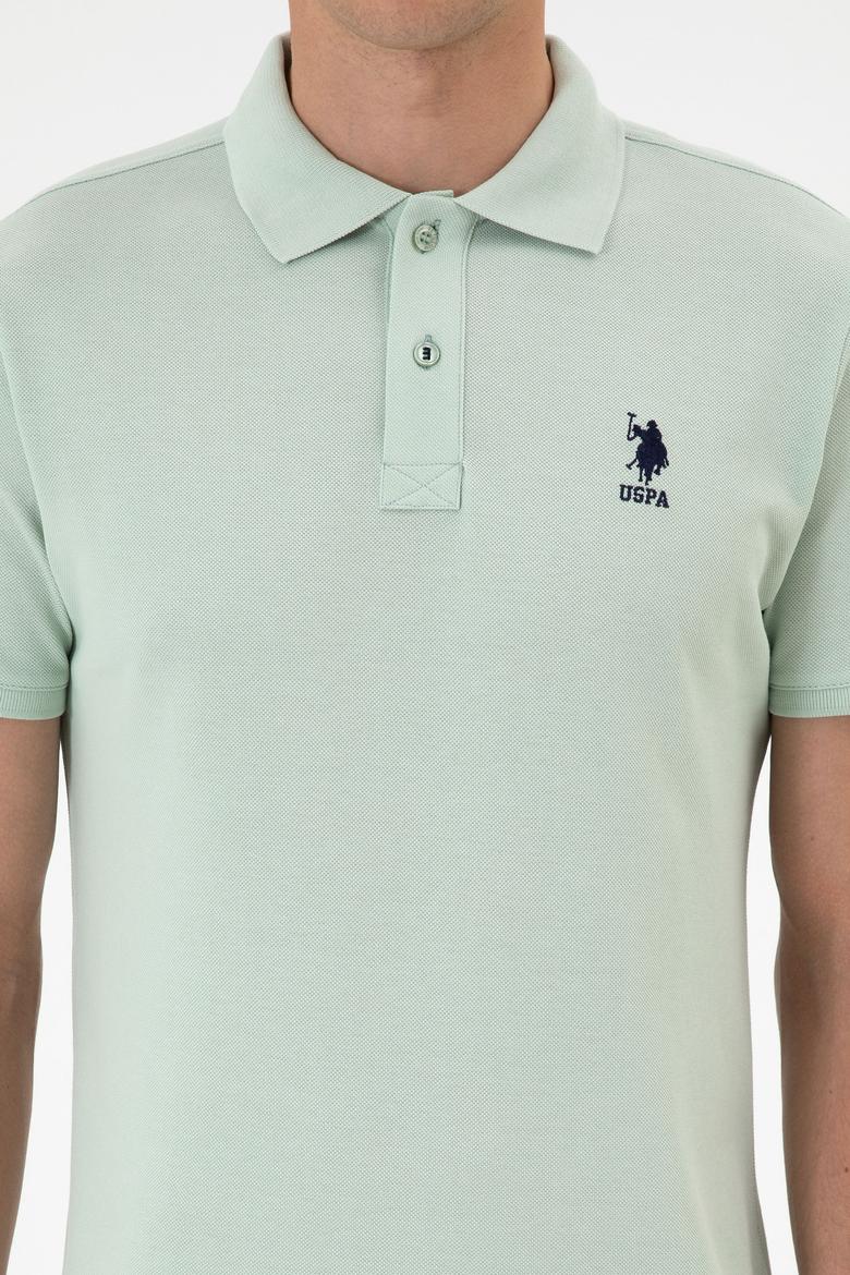 Erkek Su Yeşili Basic Tişört - 50298041291