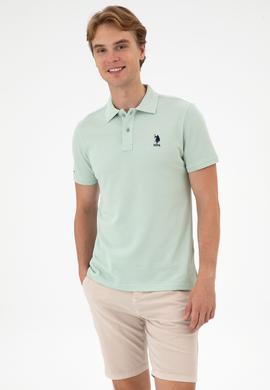 Erkek Su Yeşili Basic Tişört - 50298041291