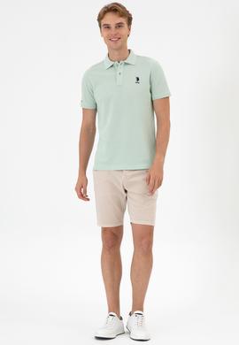 Erkek Su Yeşili Basic Tişört - 50298041291