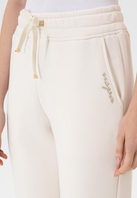 Kadın Krem Şardonlu Jogger Eşofman Altı - 50313581029