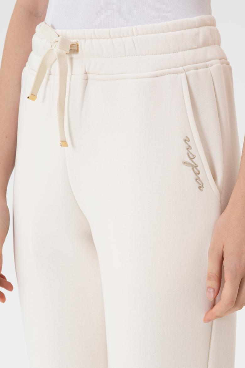 Kadın Krem Şardonlu Jogger Eşofman Altı - 50313581029