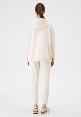 Kadın Krem Şardonlu Jogger Eşofman Altı - 50313581029