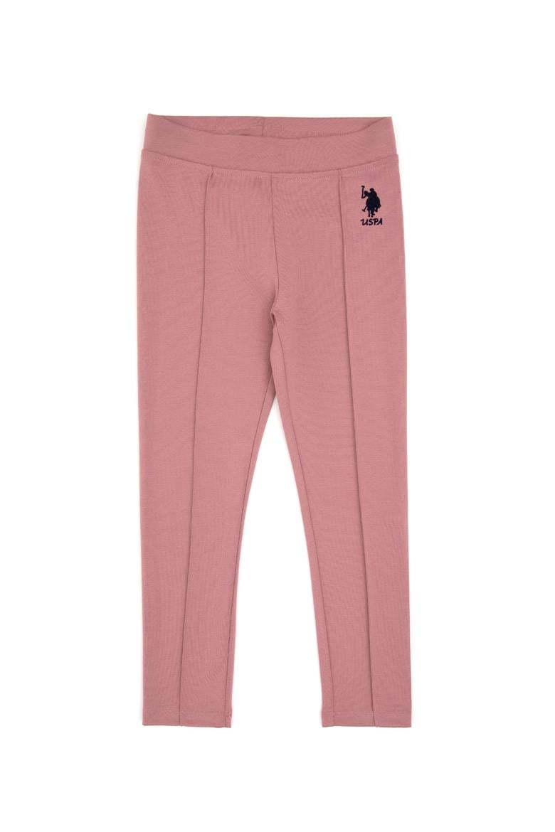 Kız Çocuk Orkide Nervürlü İnterlok Tayt - 50316891025