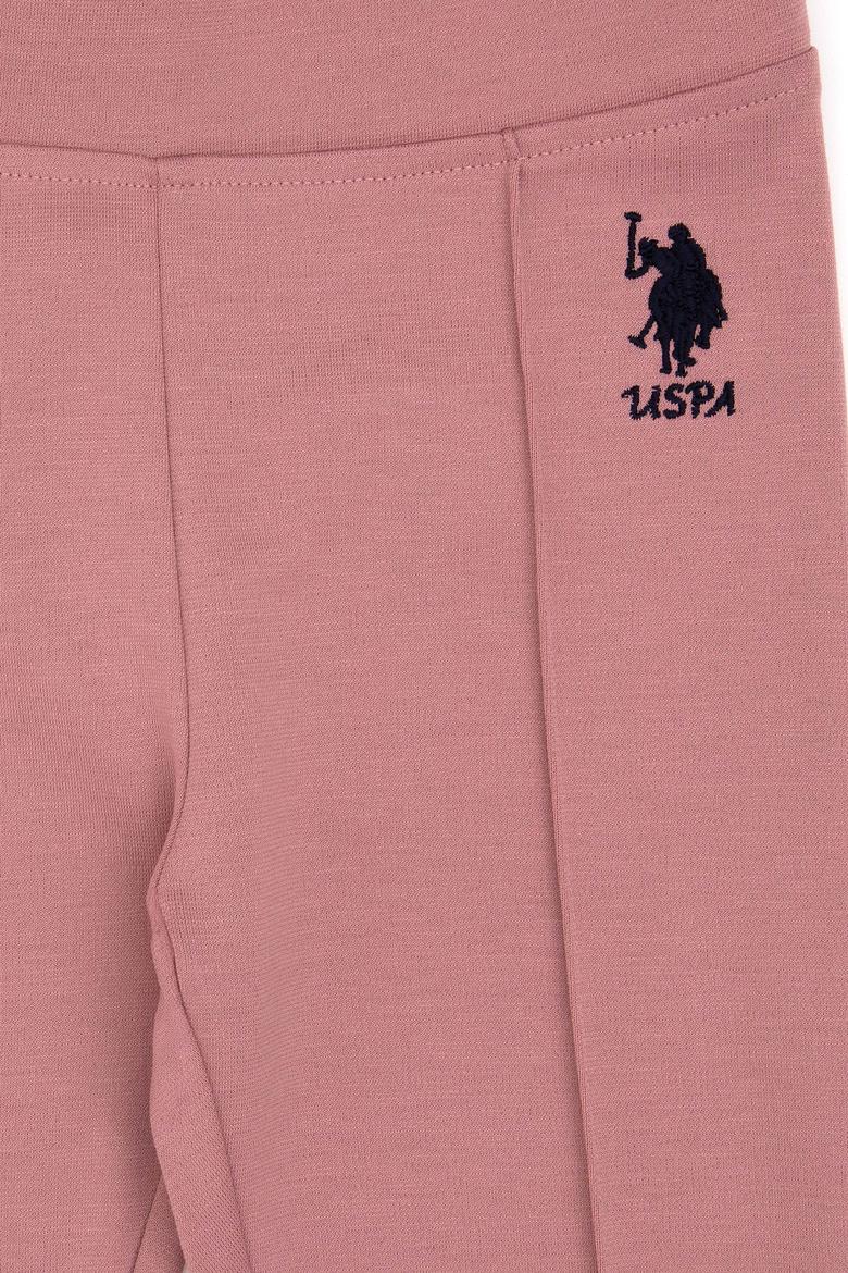 Kız Çocuk Orkide Nervürlü İnterlok Tayt - 50316891025