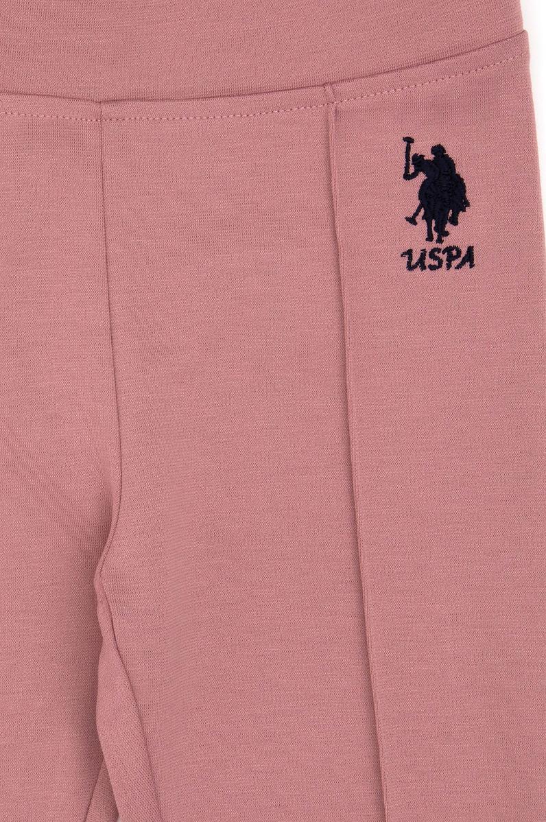 Kız Çocuk Orkide Nervürlü İnterlok Tayt