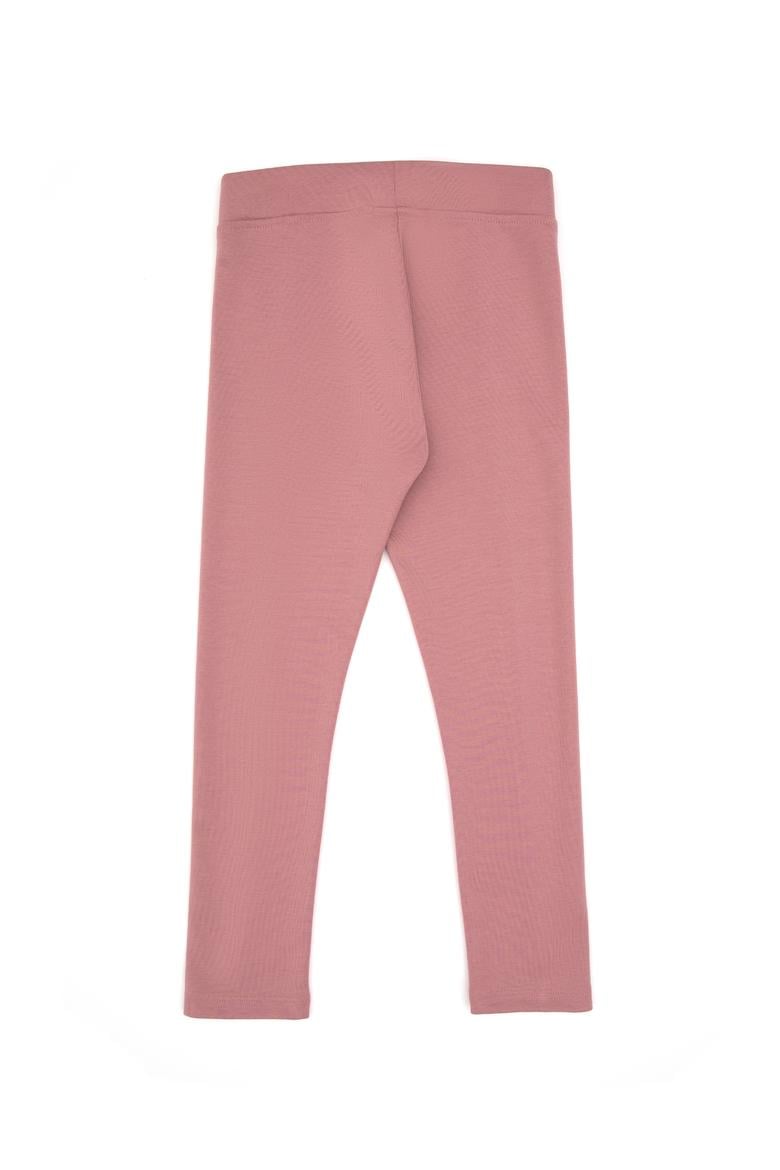 Kız Çocuk Orkide Nervürlü İnterlok Tayt - 50316891025