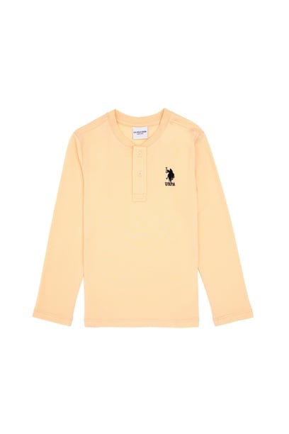Erkek Çocuk Ekru Bisiklet Yaka Sweatshirt