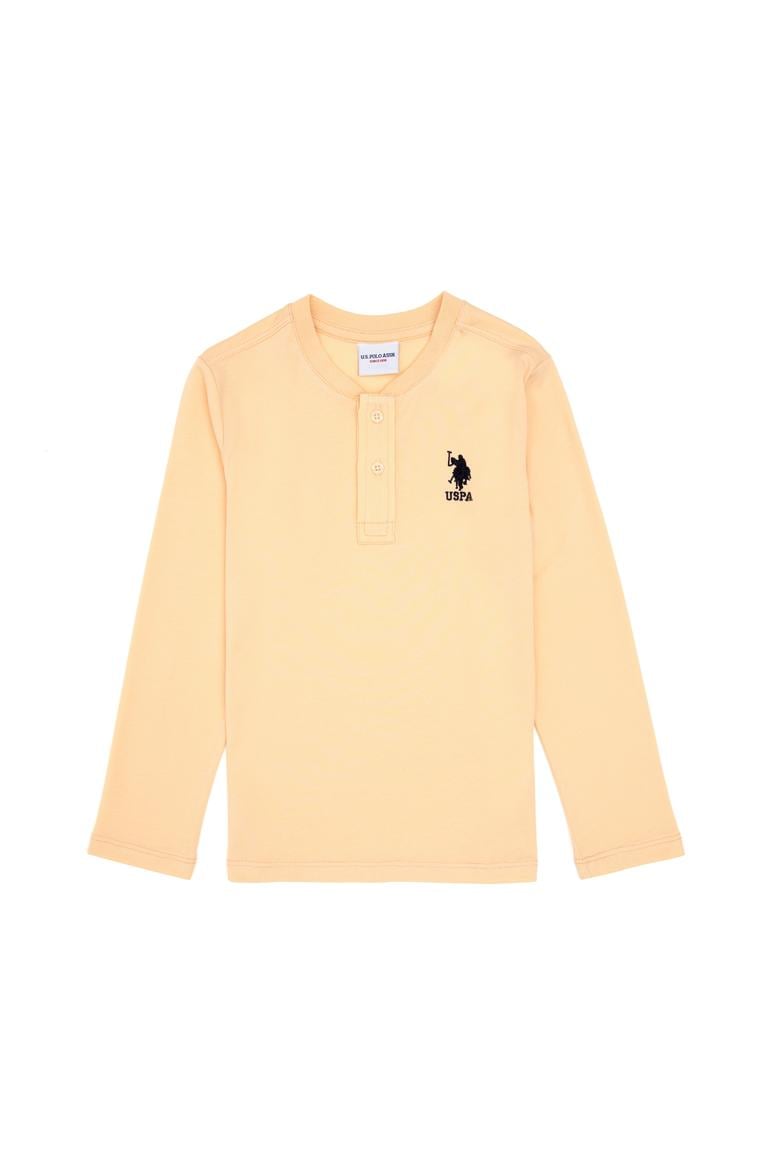 Erkek Çocuk Ekru Bisiklet Yaka Sweatshirt - 50314909034