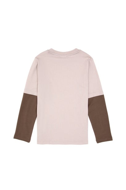 Erkek Çocuk Taş Bisiklet Yaka Basic Sweatshirt