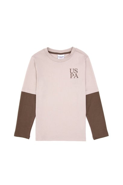 Erkek Çocuk Taş Bisiklet Yaka Basic Sweatshirt