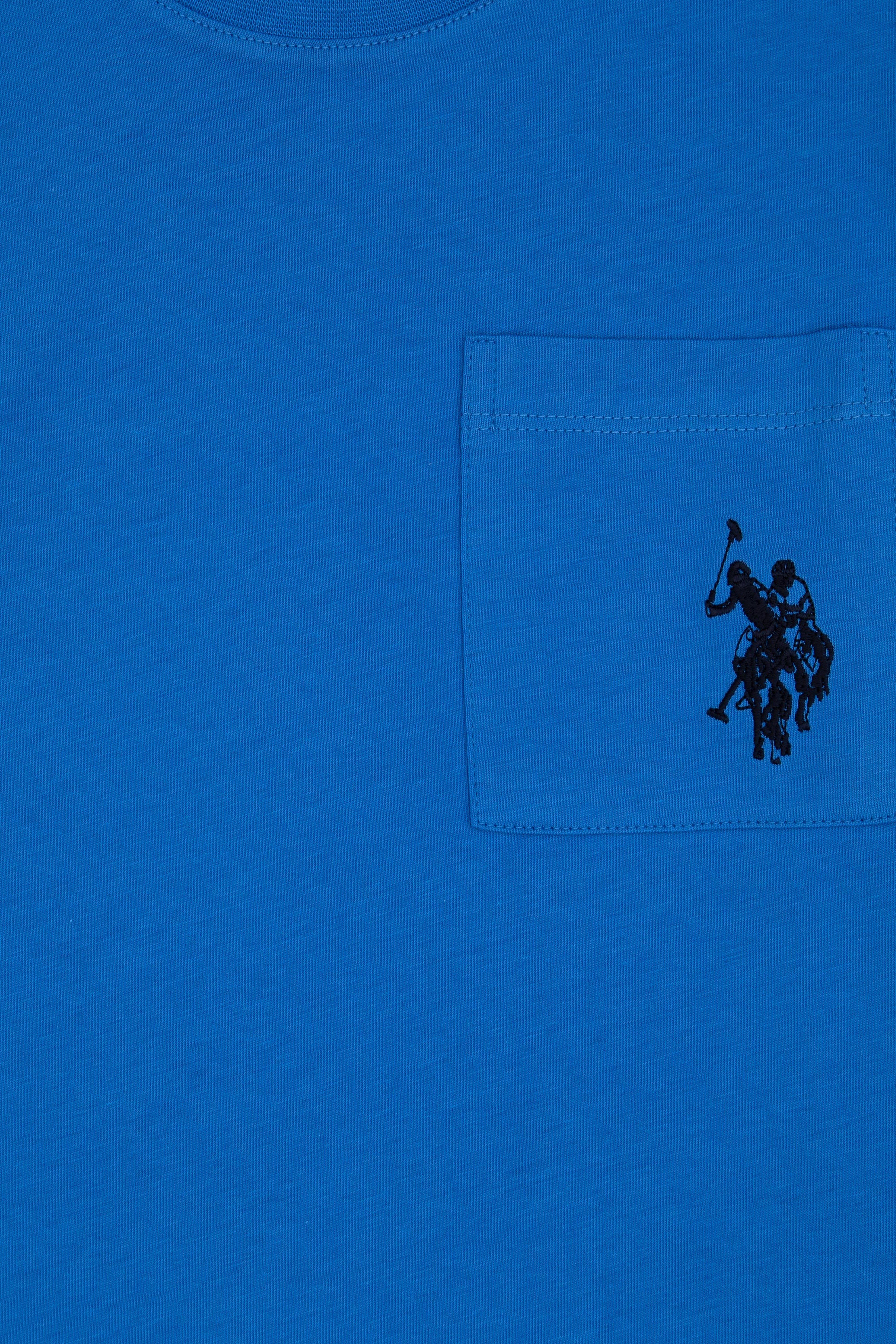 Erkek Çocuk Koyu Mavi Bisiklet Yaka Sweatshirt - Image 3